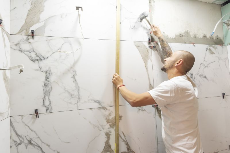 Marble Tile Floor Installation
